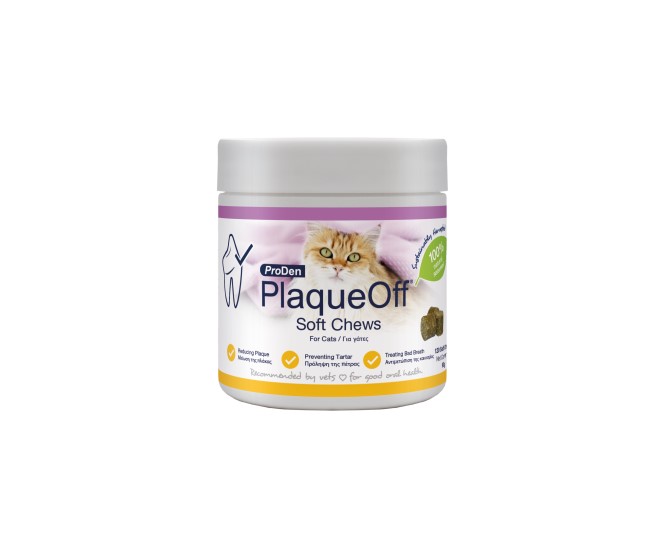 PRODEN PLAQUE OFF Soft Chew Cat 120pcs μόνο με