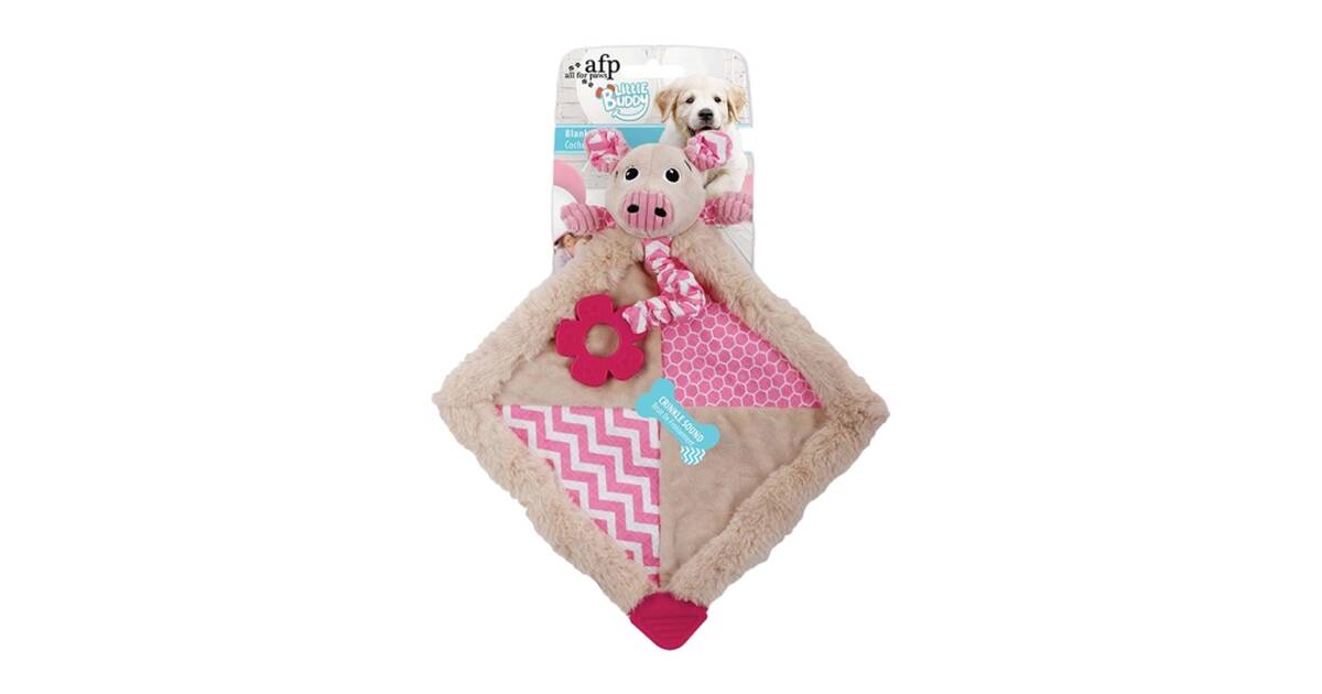 AFP Dog Toy Little Buddy Blanky Pig