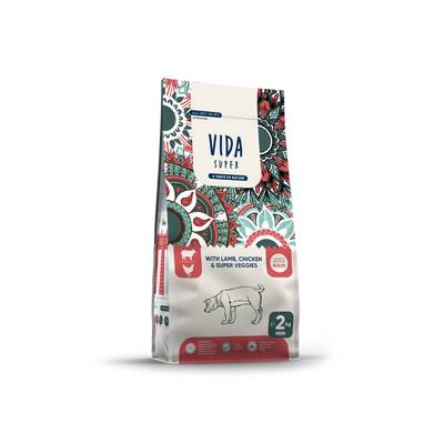 VIDA SUPER Dog Lamb, Chicken & Veggies Adult Medium/Large 2kg