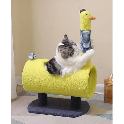 DENIKPETS Ονυχοδρόμιο Πουλί Κίτρινο 25*35*65cm