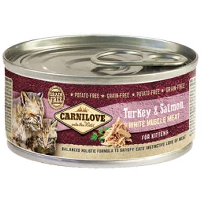 CARNILOVE Cat Κονσ.Κitten Tur&Sal 100gr
