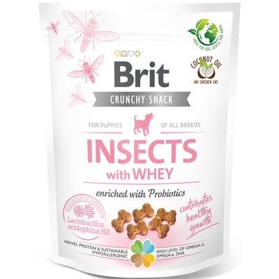 BRIT Snack Crunchy Cracker Puppy Insects with Whey