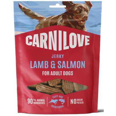 CARNILOVE Dog Snack Jerky Lamb & Salmon 100g