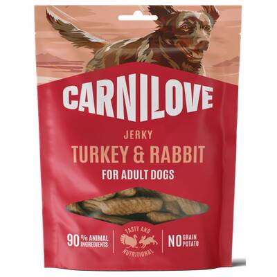 CARNILOVE Dog Snack Jerky Turkey & Rabbit 100g