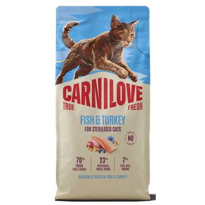 CARNILOVE True Fresh Cat Sterilized Fish & Turkey 2kg