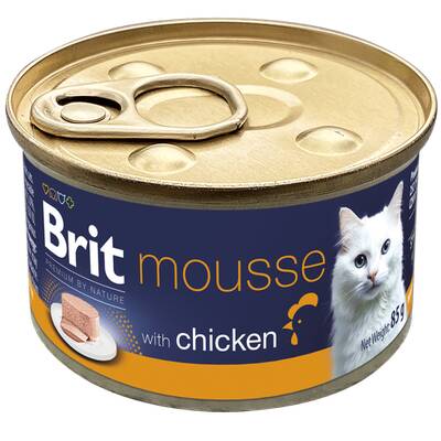 BRIT PR Cat Can Mousse Chicken 85g