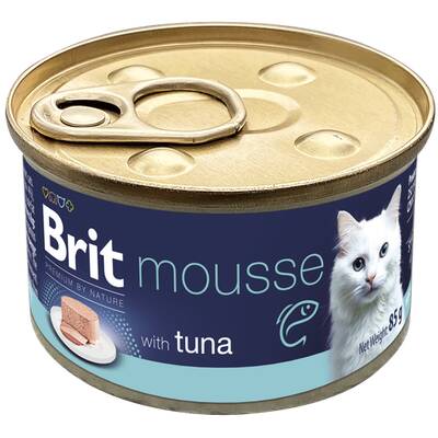 BRIT PR Cat Can Mousse Tuna 85g