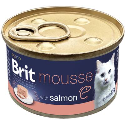 BRIT PR Cat Can Mousse Salmon 85g