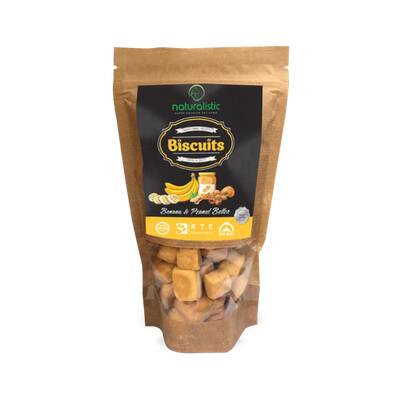 NATURALISTIC Dog Biscuits Banana&Peanutbutter 250gr