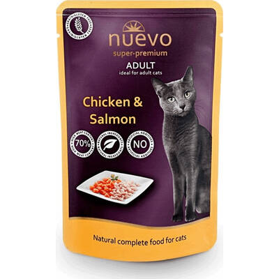 NUEVO Cat Adult Σολομός & Κοτόπουλο 85gr