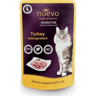 NUEVO Cat Sensitive Μονοπρωτ. Γαλοπούλα 85gr