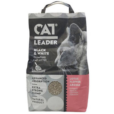 CAT LEADER Clumping Black & White Odour 5kg