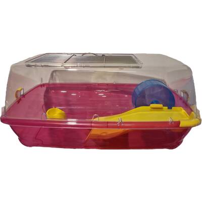 Pet Camelot Κλουβί Χάμστερ Ρόζ 57x40x25cm