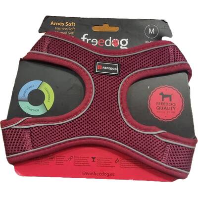 FREEDOG Mesh Harness Bordeaux M 40-45 cm