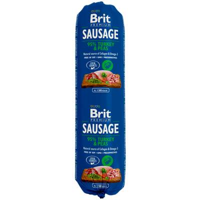 BRIT Sausage Turkey&Pea 800g