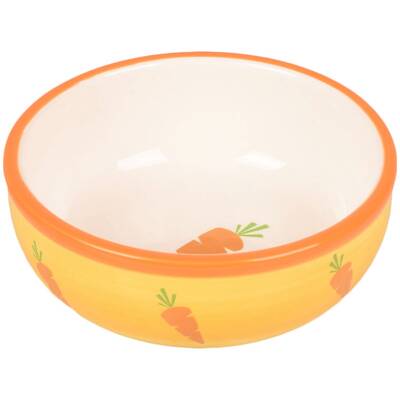 FLAMINGO Feeding Bowl Small Animal Ibo Ceramic Yellow 13 cm