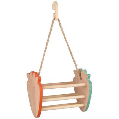 FLAMINGO Hayrack Frado Wood Salmon Pink+Green 28 cm