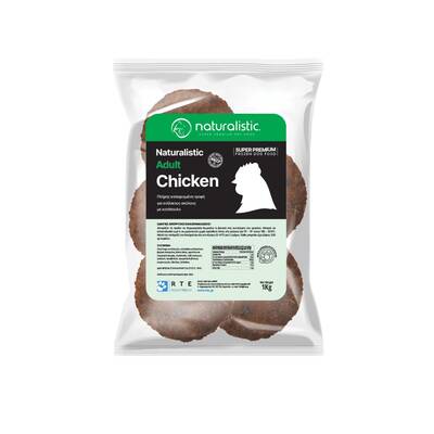 NATURALISTIC Dog Adult Chicken Burgers 1kg