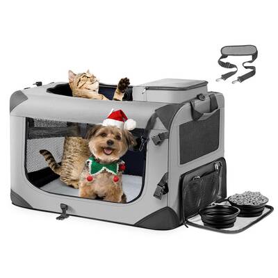 DENIKPETS Τσάντα Μεταφοράς Γκρί 60cm*42cm*42cm