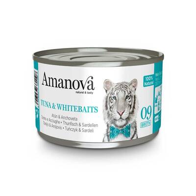 AMANOVA Tuna&Whitebites Broth 70gr