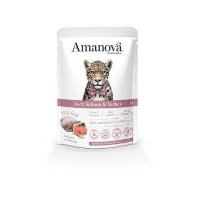 AMANOVA Sterilized Salmon&Turkey 85gr