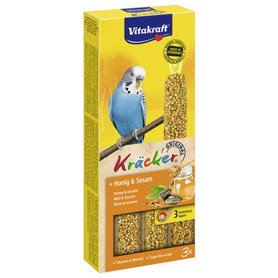 VITAKRAFT Kracker Trio Budgie Honey&Sesame 3pcs