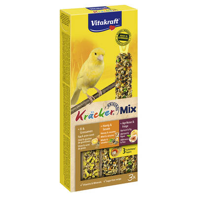 VITAKRAFT Kracker Trio Canaries Egg,Fruit&Cereal 3pcs