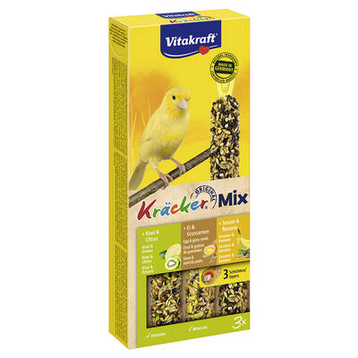 VITAKRAFT Kracker Trio Canaries Kiwi,Egg&Sesame 3pcs