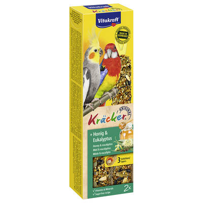 VITAKRAFT Kracker Duo Medium Parrots Honey&Eucalyptus 2pcs