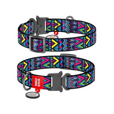 WAUDOG Naylon Dog Collar Indie 15mm 23*35cm