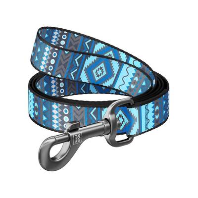 WAUDOG Naylon Leash Ethno Blue 15mm 122cm