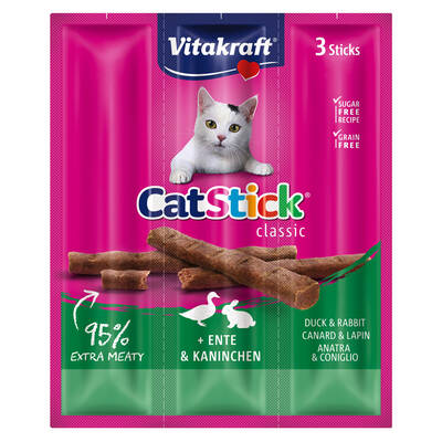VITAKRAFT Cat Stick Duck&Rabbit 3pcs