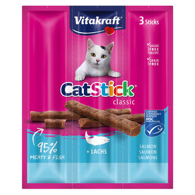 VITAKRAFT Cat Stick Salmon&Trout 3pcs