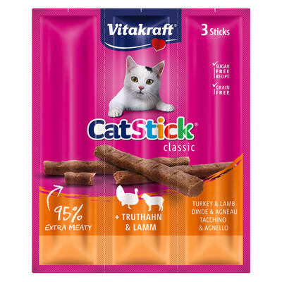 VITAKRAFT Cat Stick Turkey&Lamb 3pcs