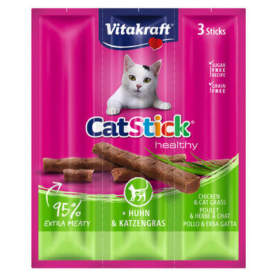 VITAKRAFT Cat Stick Chicken&Grass 3pcs