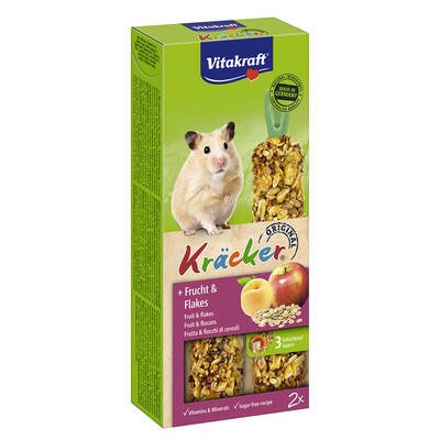VITAKRAFT Kracker Duo Hamster Fruit&Flakes 2pcs