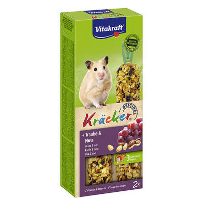 VITAKRAFT Kracker Duo Hamster Grapes&Nuts 2pcs