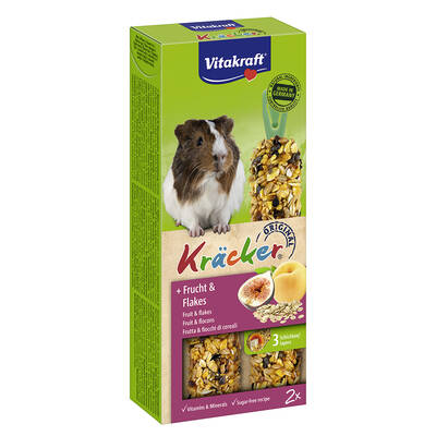 VITAKRAFT Kracker Duo Guinea Pig Fruit&Flakes 2pcs