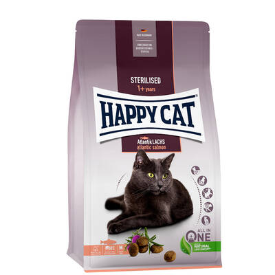 HAPPY CAT Adult Sterilized Salmon 1.3kg