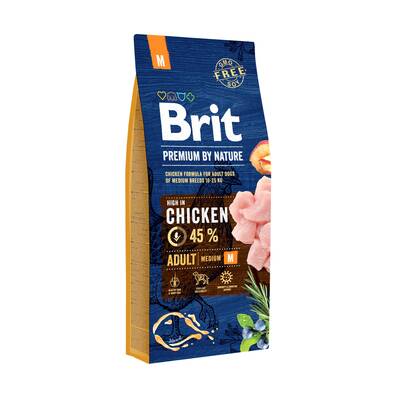 BRIT By Nature Dog Chicken Adult M 15kg