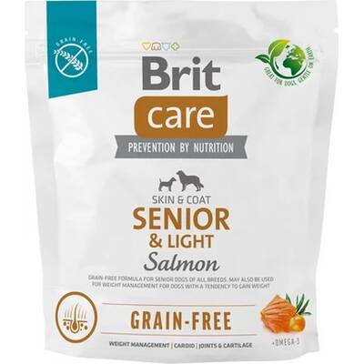 BRIT Care Dog Senior&Light Salmon GF 1kg