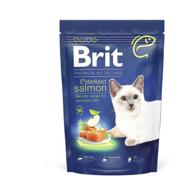 BRIT Premium By Nature Cat Sterilized Salmon 300gr