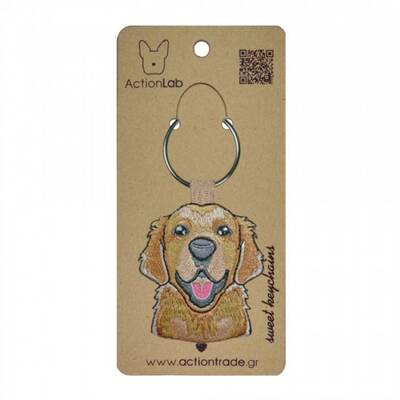 ACTION LAB Κεντητό Μπρελόκ Golden Retriever