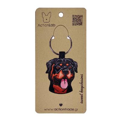 ACTION LAB Κεντητό Μπρελόκ Rottweiler