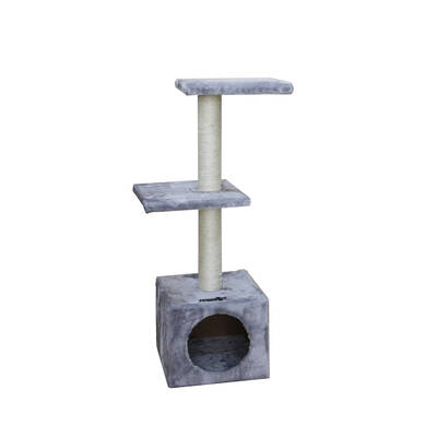 FREEDOG  Bulding Scratcher Light Grey 30x30x89cm