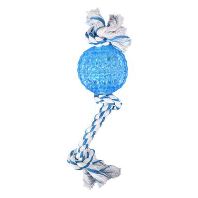 FLAMINGO Dog Toy Dental Rope&Ball 9cm