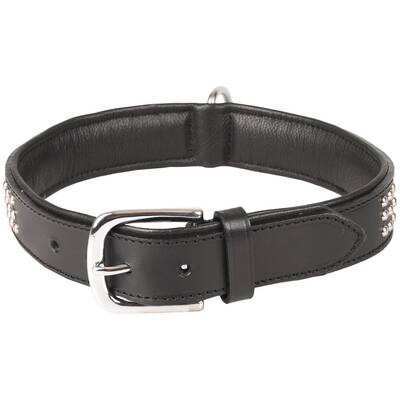 FLAMINGO Collar Sedona Leather Black 47x55cm