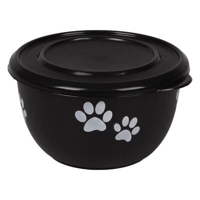 FLAMINGO Bowl With Lid Kena Black 600ml