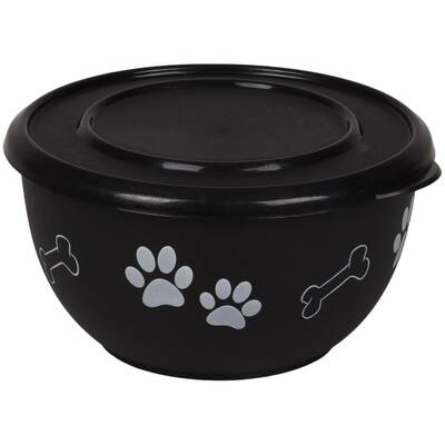 FLAMINGO Bowl With Lid Kena Black 800ml