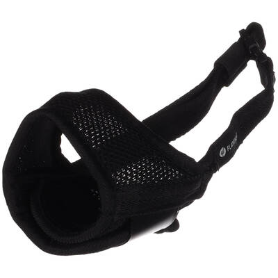 FLAMINGO Muzzle Rolo Black M Neck 37-69cm / Nose 18-21cm